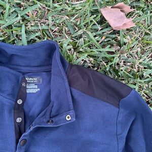Alfani Navy and Black XL Regular Fit Pullover